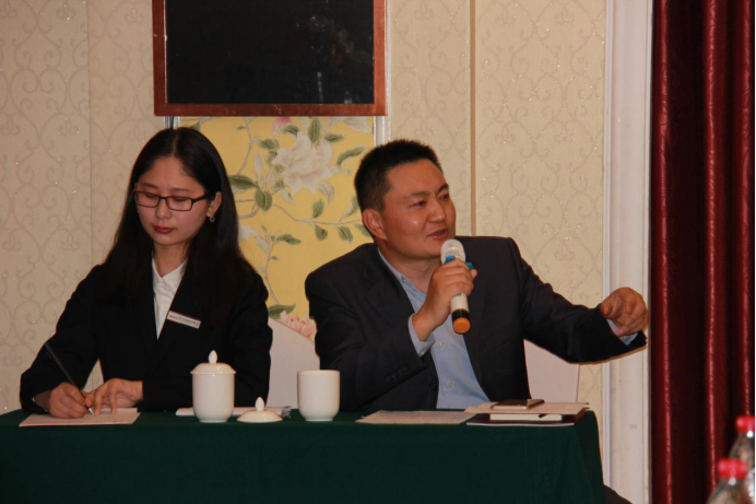 Manager Liu Ming Gives a Speech